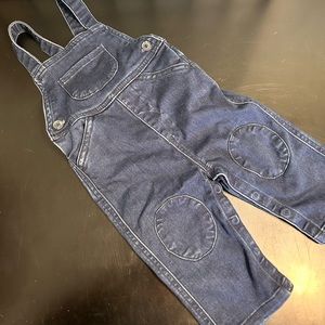 Hanna Andersson Denim overalls 12-18 months